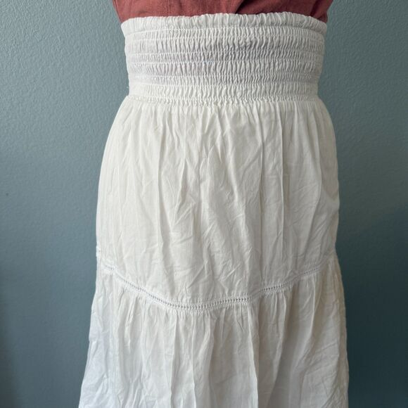 Rails Edina Elegant White Tiered Skirt Size Small - Picture 4 of 9